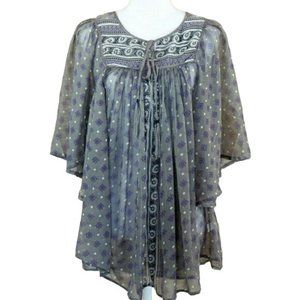 World Market S/M blouse gray